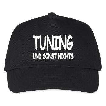 Tuning - Kinder Basecap - Schwarz - Vorne