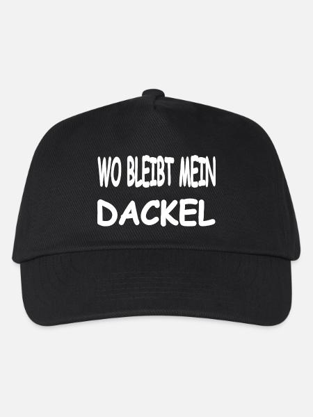 Dackel - Kinder Basecap - Schwarz