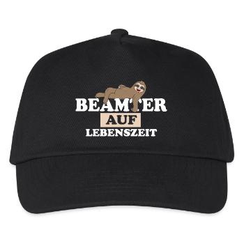 Beamter auf Lebenszeit - Kinder Basecap - Schwarz - Vorne