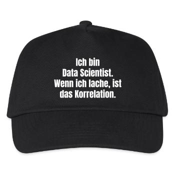 Ich bin Data Scientist Spruch - Kinder Basecap - Schwarz - Vorne