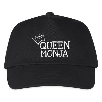 Vorname Monja - Kinder Basecap - Schwarz - Vorne
