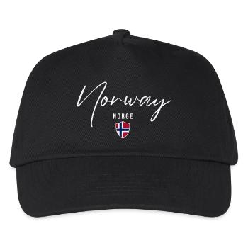 Norwegischer Stolz, norwegischer Patriot - Kinder Basecap - Schwarz - Vorne
