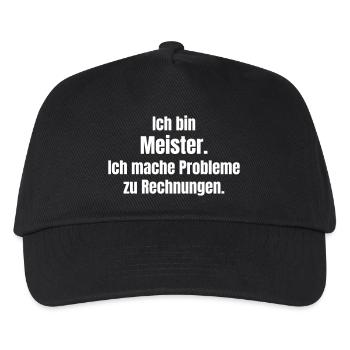 Master of problems to invoices - Kids’ Baseball Cap - black - Front