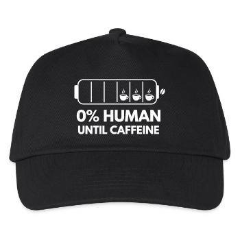 Fans de t-shirt de café Caffeine Gauge - Casquette de baseball Enfant - noir - Devant