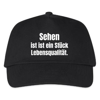 Voir est une qualité de vie - Casquette de baseball Enfant - noir - Devant