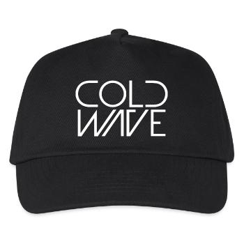 Cold Wave Minimalist Typography - Kids’ Baseball Cap - black - Front