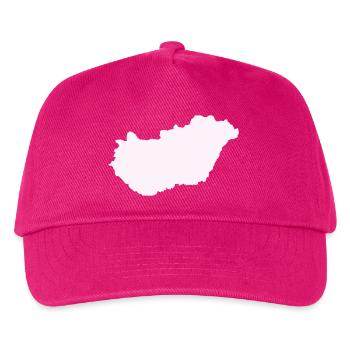 Ungarn Land - Kinder Basecap - Fuchsia - Vorne