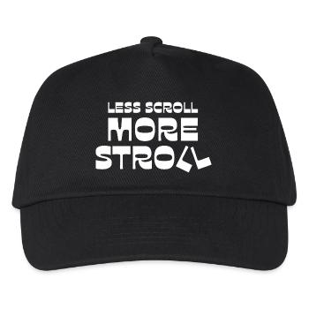 Moins de défilement, plus de promenade - Casquette de baseball Enfant - noir - Devant