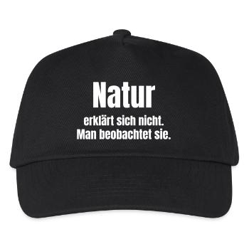 La nature observe, ne s’explique pas elle-même - Casquette de baseball Enfant - noir - Devant
