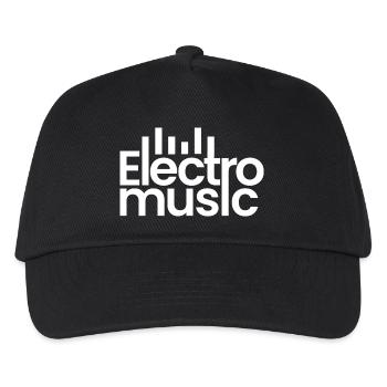 Electro music logo - Kids’ Baseball Cap - black - Front