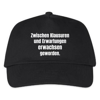 Wachstum Zwischen Klausuren - Kinder Basecap - Schwarz - Vorne