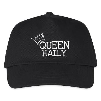 Geschenk für Haily - Kinder Basecap - Schwarz - Vorne
