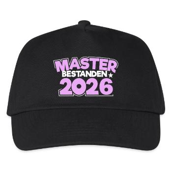 Master 2026 Graduation Graduation - Kids’ Baseball Cap - black - Front
