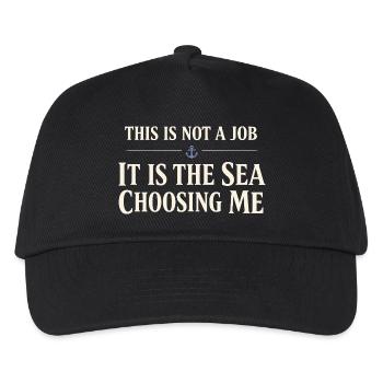 Seemannschaftsgeschenk Für Deckhand Ocean Work - Kinder Basecap - Schwarz - Vorne