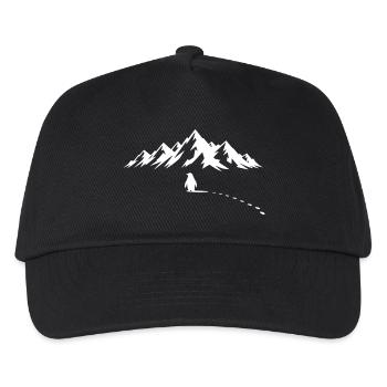 Pinguin Eisberg - Kinder Basecap - Schwarz - Vorne