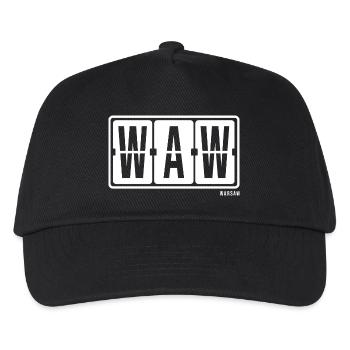 Warsaw WAW, City Souvenir Socks, Bag, Mug - Kids’ Baseball Cap - black - Front