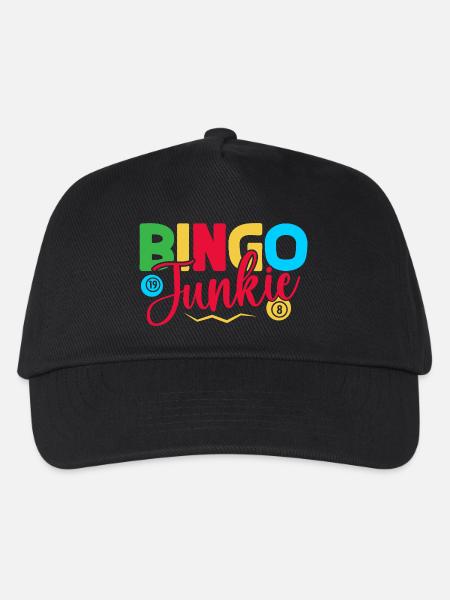 Bingo Game Bingo Junkie Bingo - Basecap til børn - sort