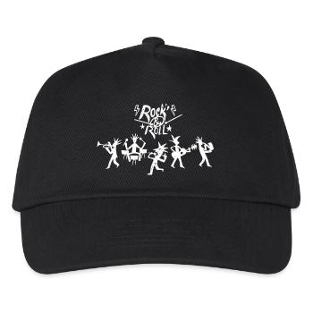 Rock 'N' Roll Band Sketch - Kids’ Baseball Cap - black - Front