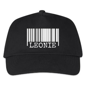 Leonie en tant que code-barres - Casquette de baseball Enfant - noir - Devant