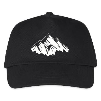 berge - Kinder Basecap - Schwarz - Vorne
