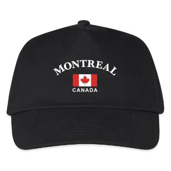 Montreal, Kanada - Kinder Basecap - Schwarz - Vorne