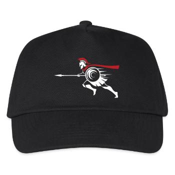 Spartan Sprint Silhouette Mascot Spartan Run - Kids’ Baseball Cap - black - Front
