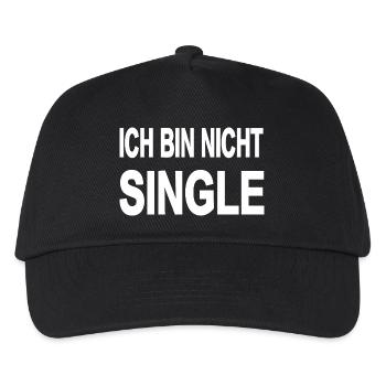 Single - Kinder Basecap - Schwarz - Vorne
