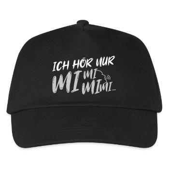 Ich hör nur mi mi mi - Kinder Basecap - Schwarz - Vorne
