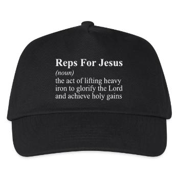Reps For Jesus Men Religious - Kids’ Baseball Cap - black - Front