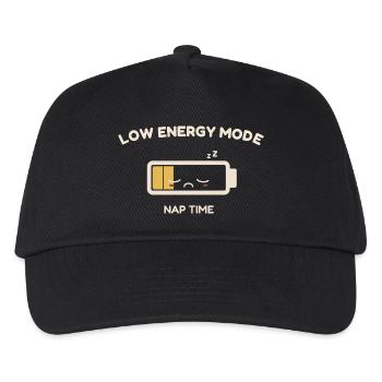 Low Energy Mode – Mandatory Nap - Kids’ Baseball Cap - black - Front