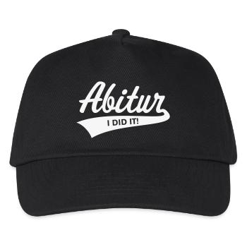Abitur – I Did It! (Abiturient Schulabschluss / W) - Kinder Basecap - Schwarz - Vorne