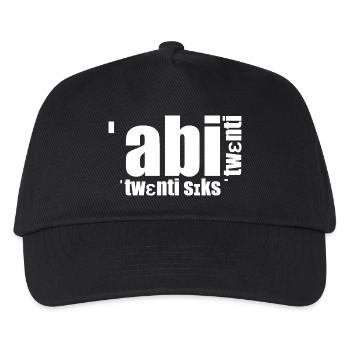 Abi twenti twenti six phonetic - Kids’ Baseball Cap - black - Front
