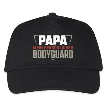 Vatertag Papa Humor Beschützer Vater - Kinder Basecap - Schwarz - Vorne