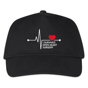 I Survived Open Heart Surgery - Kids’ Baseball Cap - black - Front