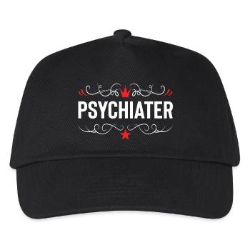 Psychiater Beruf - Kinder Basecap - Schwarz - Vorne