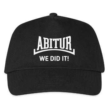Abitur – We Did It! (Abschlussklasse / Konkav / W) - Kinder Basecap - Schwarz - Vorne