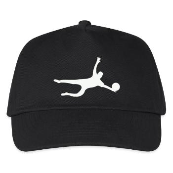 Dynamic Sport Silhouette Goalkeeper - Kids’ Baseball Cap - black - Front