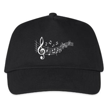 Notes de musique Clés Musiciens Professeurs de musique - Casquette de baseball Enfant - noir - Devant