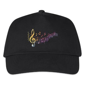 Notes de musique Clés Musiciens Professeurs de musique - Casquette de baseball Enfant - noir - Devant