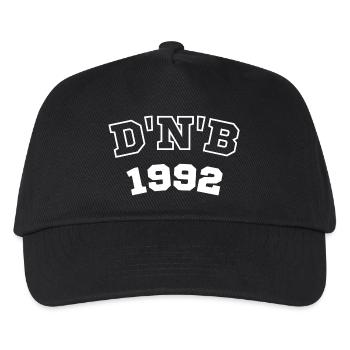 Dnb Outfit Drum & Bass rave outfit pour DJ, raver - Casquette de baseball Enfant - noir - Devant