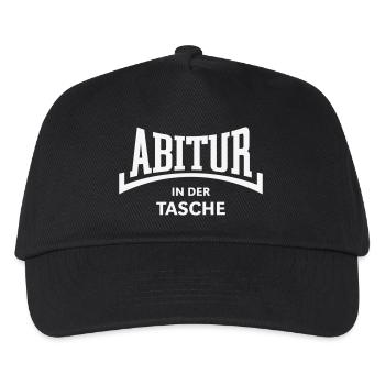 Abitur – In Der Tasche (Abiturient Abi Konkav W) - Kinder Basecap - Schwarz - Vorne