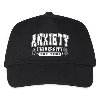 Anxiété University Honors Design - Casquette de baseball Enfant - noir - Devant