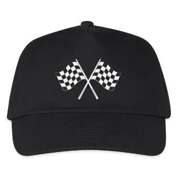 Racing flags - Motorsport Racing Racing Car Formula - Kids’ Baseball Cap - black - Front