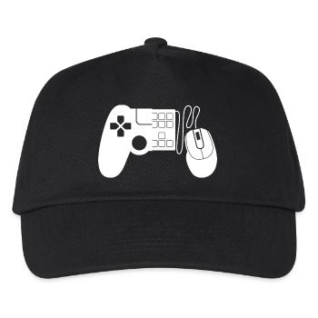 Manettes de jeu - Casquette de baseball Enfant - noir - Devant