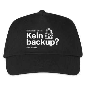 No Backup? Circuit Lock Security - Kids’ Baseball Cap - black - Front