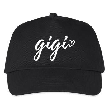 Gigi Love Heart Cute Family Grandma - Kids’ Baseball Cap - black - Front