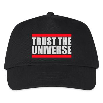 Trust The Universe Spiritual Universe Quote Logo - Kids’ Baseball Cap - black - Front