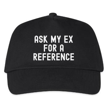 Bitte meinen Ex um eine Referenz - Kinder Basecap - Schwarz - Vorne