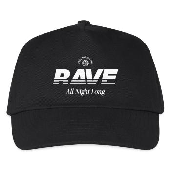 Rave all night long - Kids’ Baseball Cap - black - Front