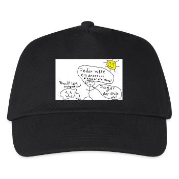 Stein_ist_der_bessere_Kanzler - Kinder Basecap - Schwarz - Vorne